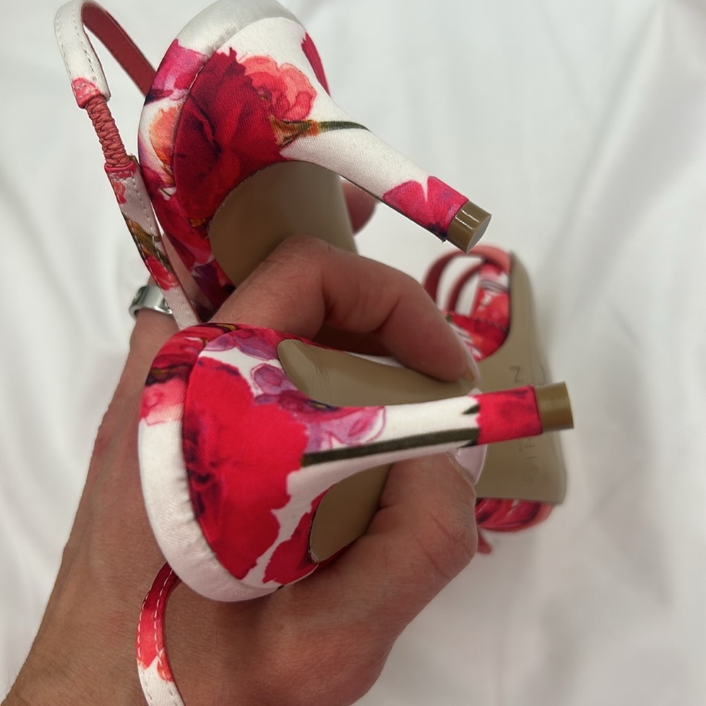 Alexandre Birman Maia 60 Canvas & Leather Slingback Sandal, Pink size 38/8 - Picture 6 of 11